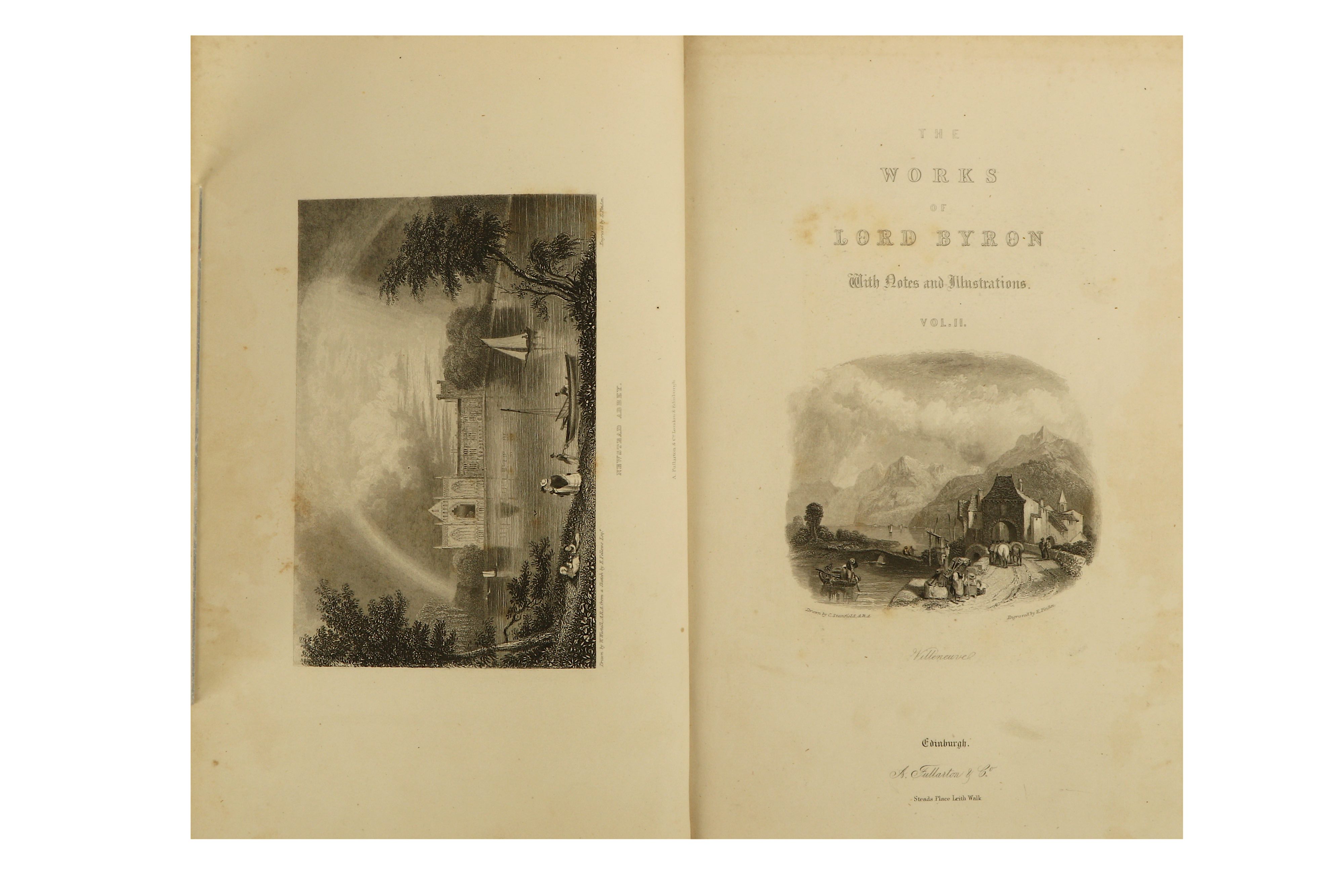 TWO VOLUMES OF THE WORKS OF LORD BYRON - Image 8 of 10