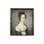 A PORTRAIT MINIATURE OF BYRON'S HALF-SISTER, MS AUGUSTA MARIA LEIGH