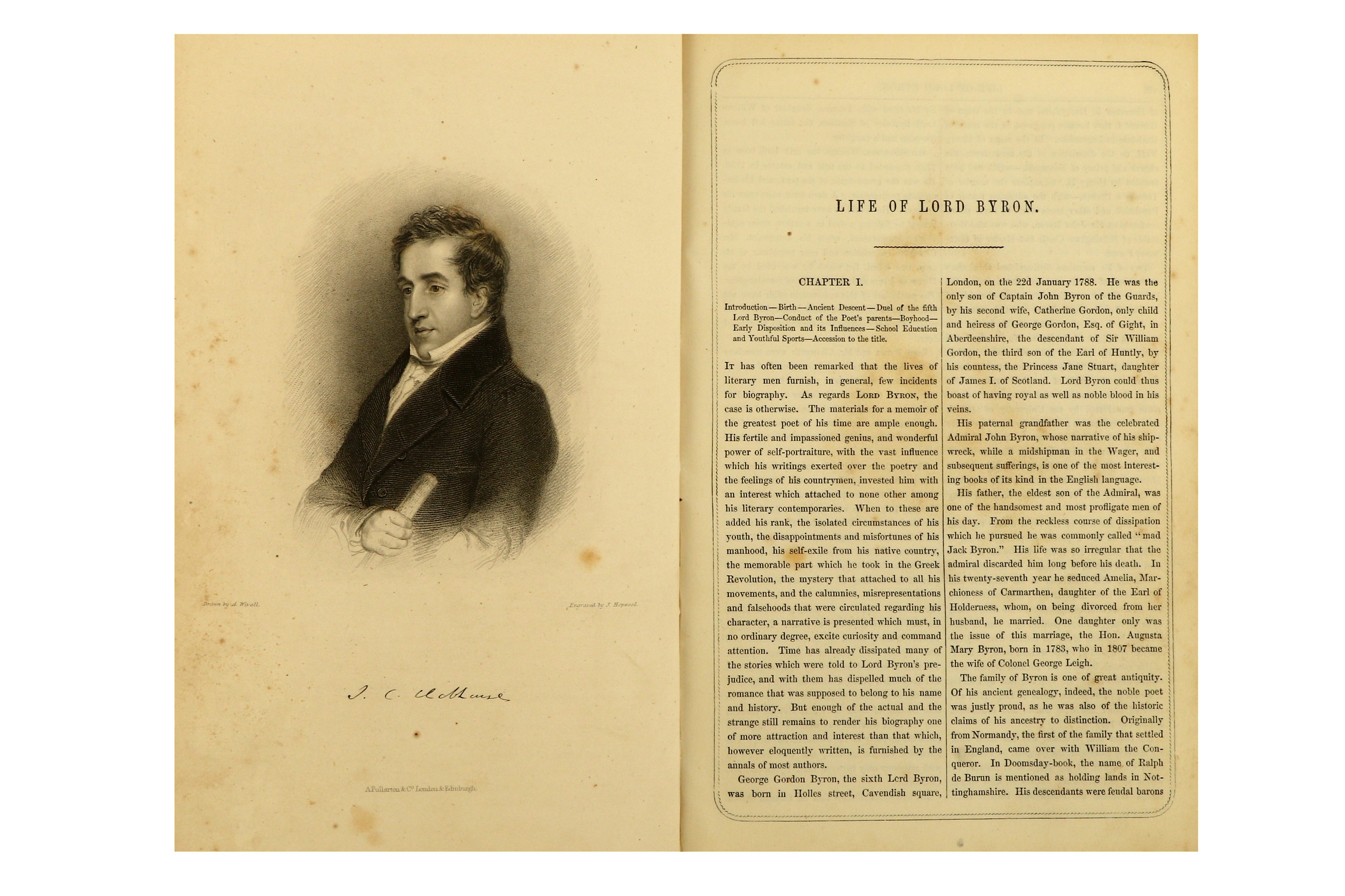 TWO VOLUMES OF THE WORKS OF LORD BYRON - Image 4 of 10