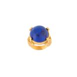 A lapis lazuli dress ring, circa 1960