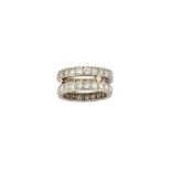 A double diamond eternity ring