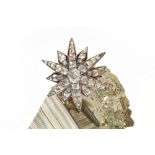 A diamond star brooch, circa 1880