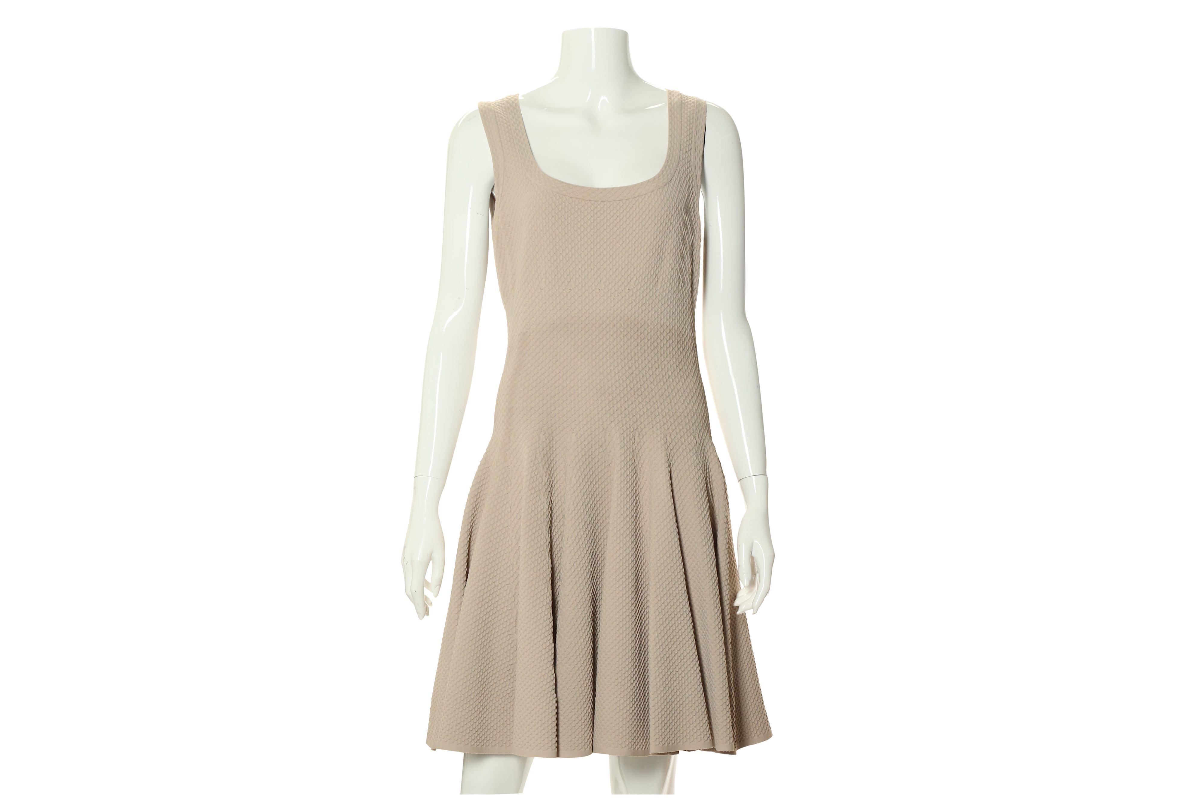 Alaia Taupe Stretch Dress and Jacket - sizes 42 and 44 - Image 4 of 7