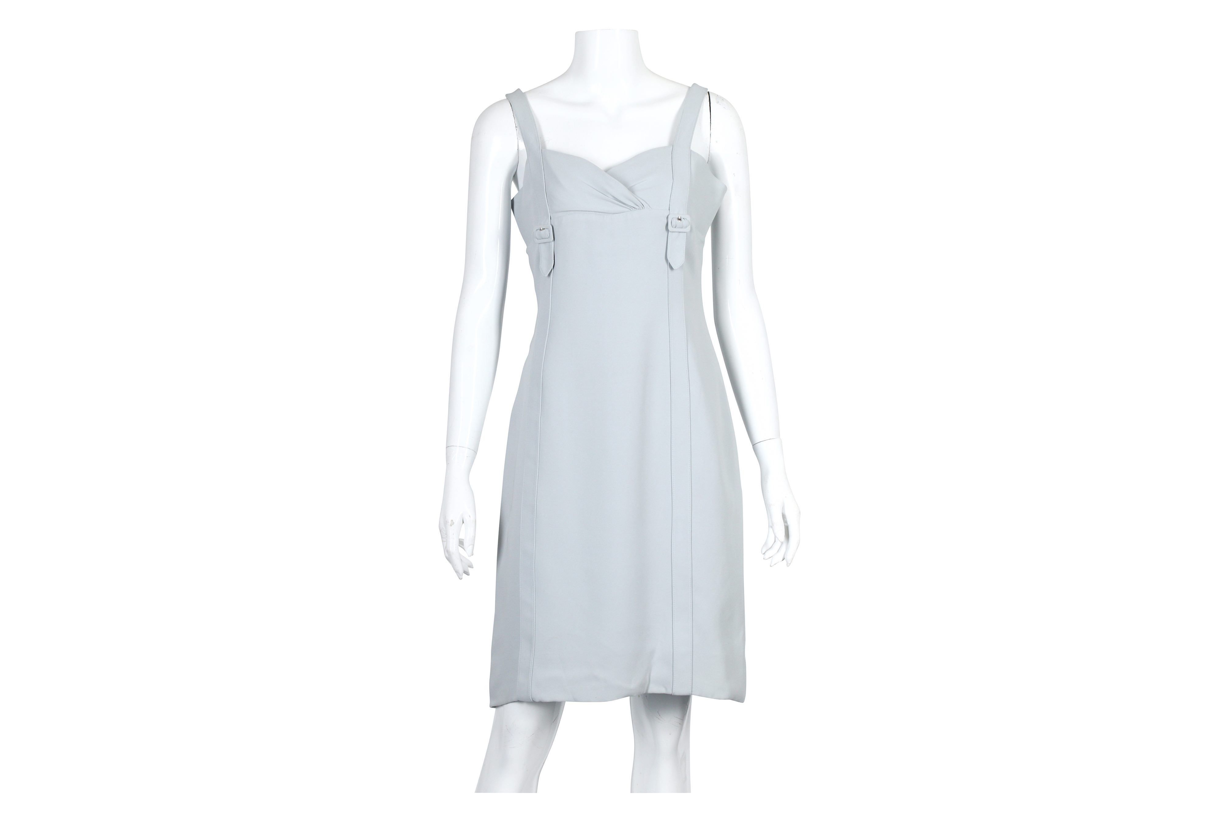 Valentino Pale Blue Silk Dress - size 8 - Image 2 of 5