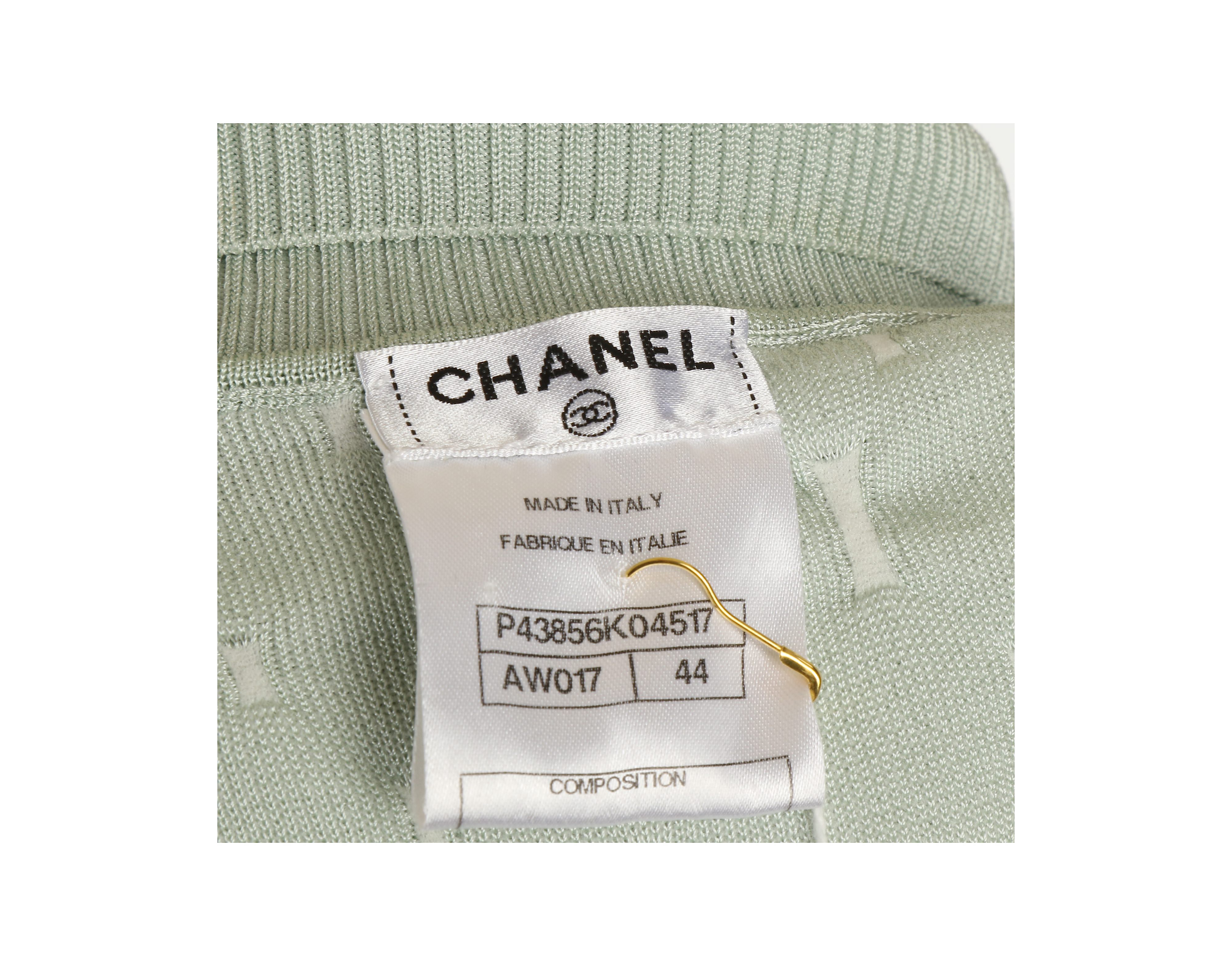 Chanel Pale Green Cardigan - size 44 - Image 5 of 5