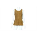 Chanel Tan Suede Top - size 40