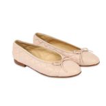 Chanel Light Pink Quilted Ballet Pumps - size 37.5