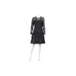 Christian Dior Boutique Black Sequin Dress