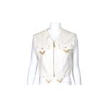 Versace Jeans Couture White Denim Waistcoat - size L