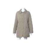 Hermes Taupe Quilted Jacket - size 40