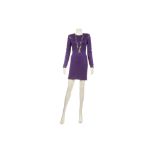 Versace Royal Purple Cocktail Dress - size 38