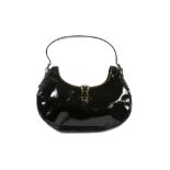 Prada Vernice Buckle Shoulder Bag