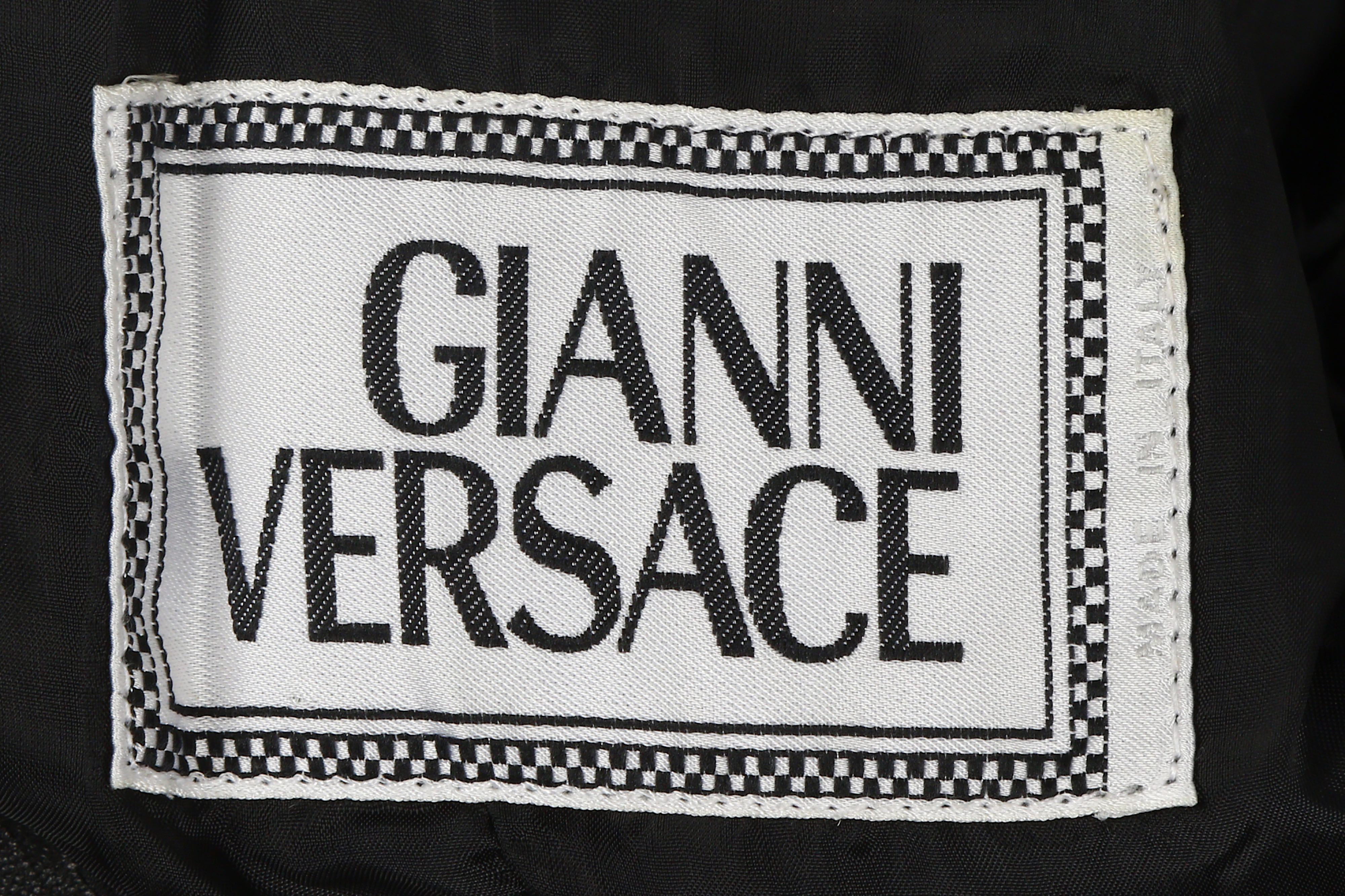 Gianni Versace Black Leather Jacket - Image 7 of 7