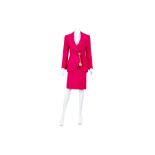 Christian Dior Boutique Demi-Couture Fuschia Skirt Suit