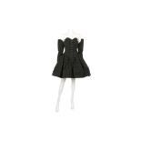 Christian Lacroix Couture Monochrome Polka Dot Puffball Dress - size 42