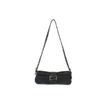 Fendi Charcoal Grey Jersey Fabric Baguette Bag