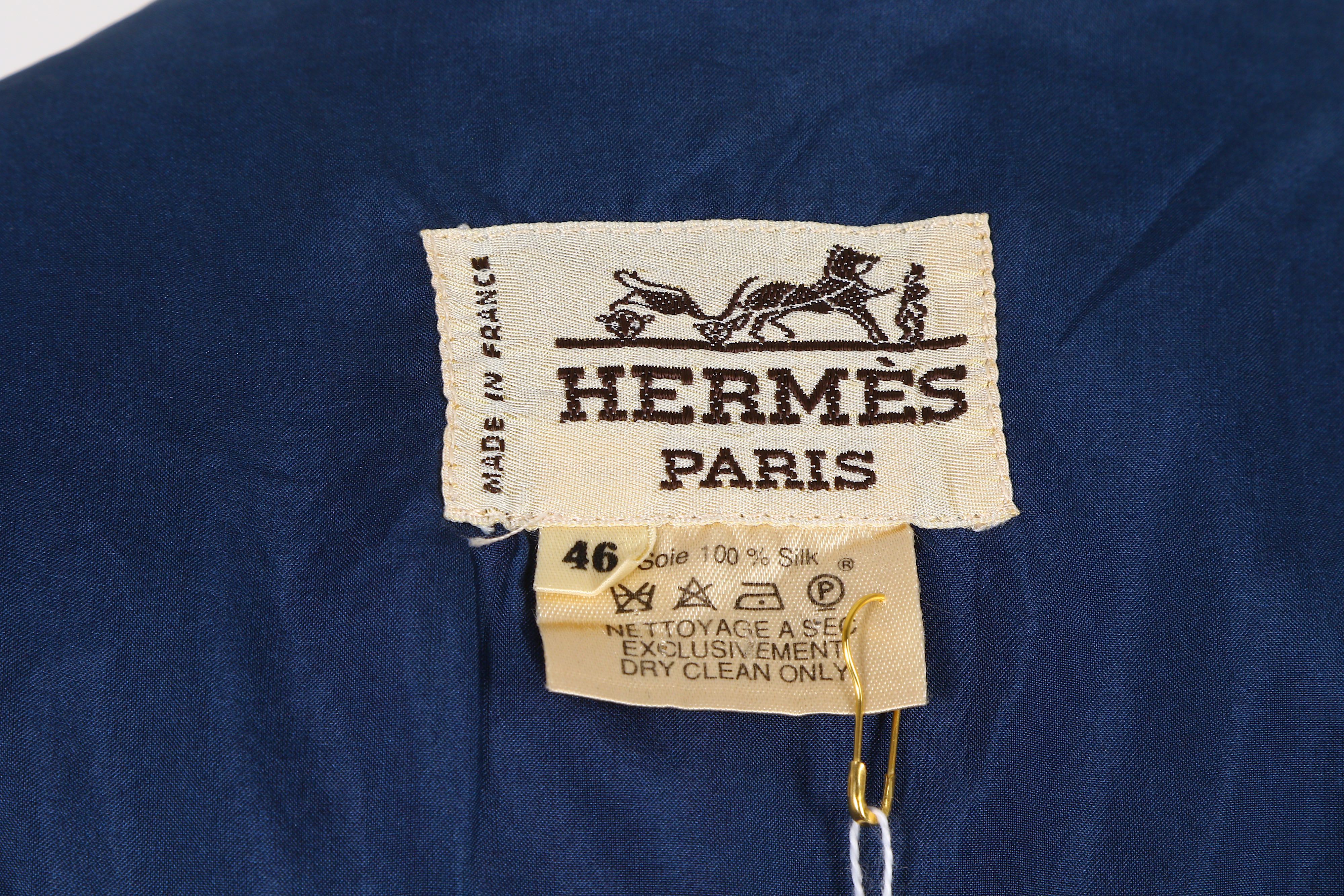 Two Pieces of Hermes Silk Clothing - sizes 42 and 46 - Image 7 of 7