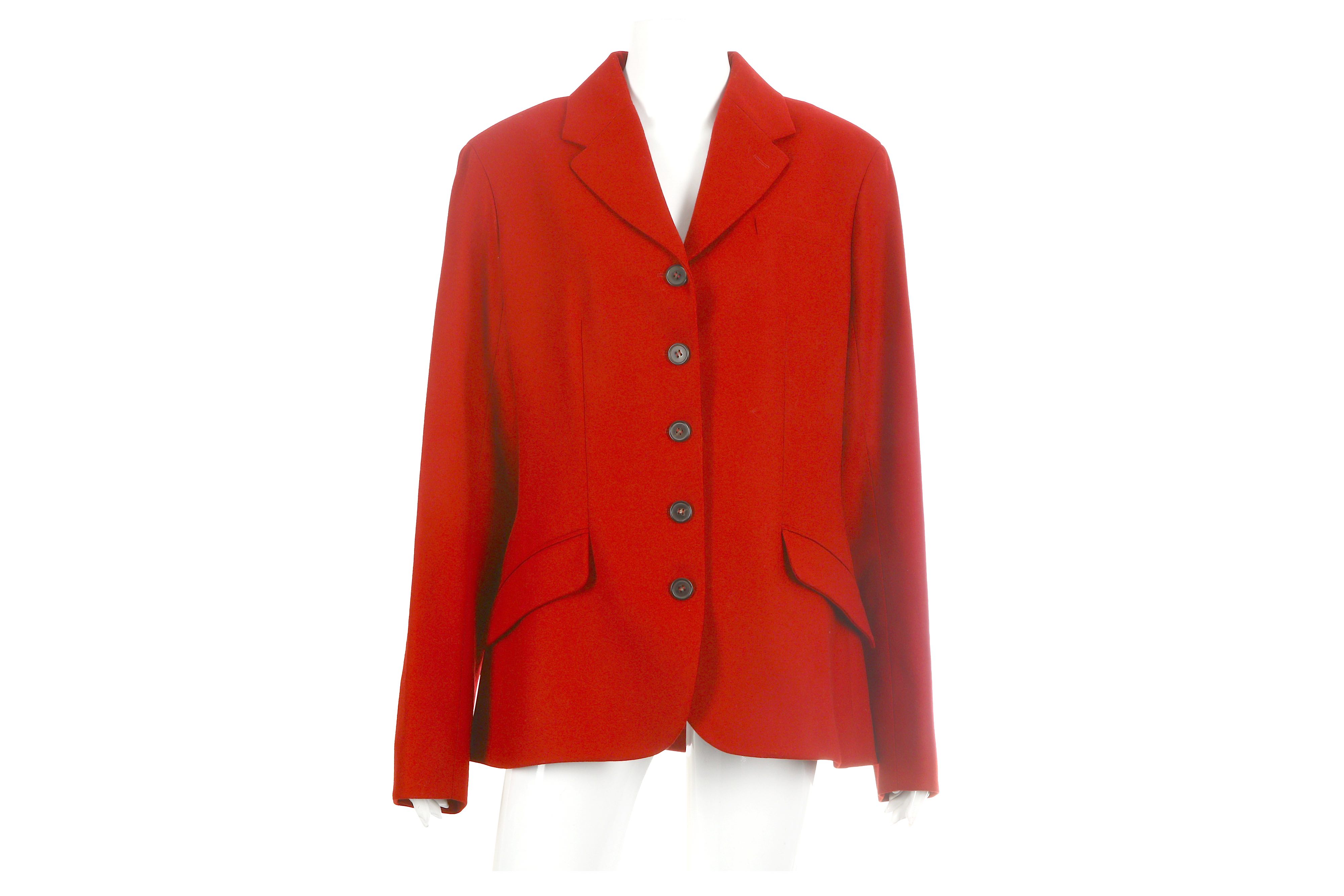 Hermes Red Wool Jacket - size 42