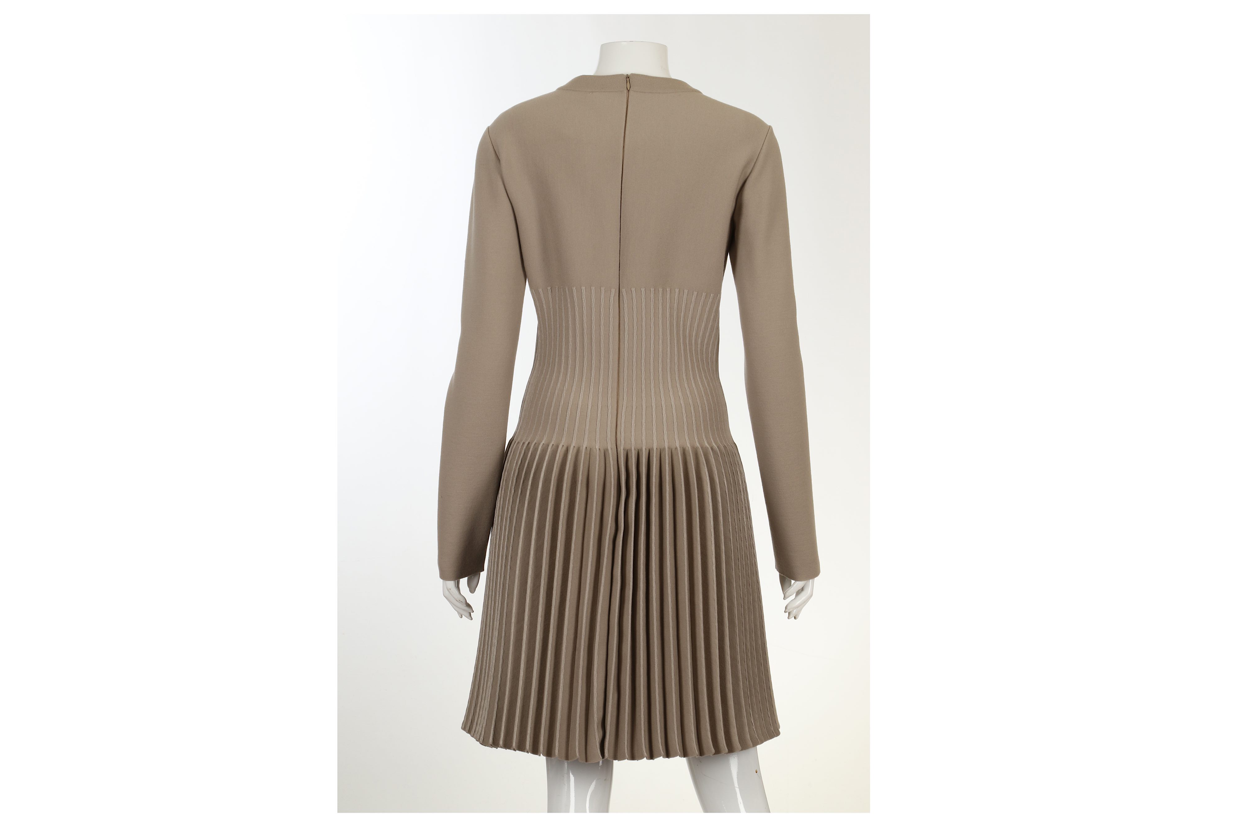 Alaia Taupe Dress - size 44 - Image 5 of 6