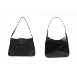 Two Bags Prada Aluminium Handle Bag and Anya Hindmarch Black Bag