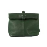 Hermes Green Clemence Folding Bag