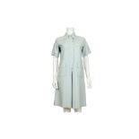 Yves Saint Laurent Ice Blue Shirt Dress - size 38