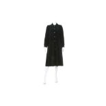 Yves Saint Laurent Rive Gauche Black Velvet Coat - size 36