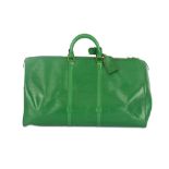 Louis Vuitton Green Epi Keepall 55