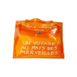 Hermes Limited Edition Transparent Orange Vinyl 'Souvenir de L'Exposition' Kelly