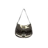 Fendi Grey Wool Mamma Baguette