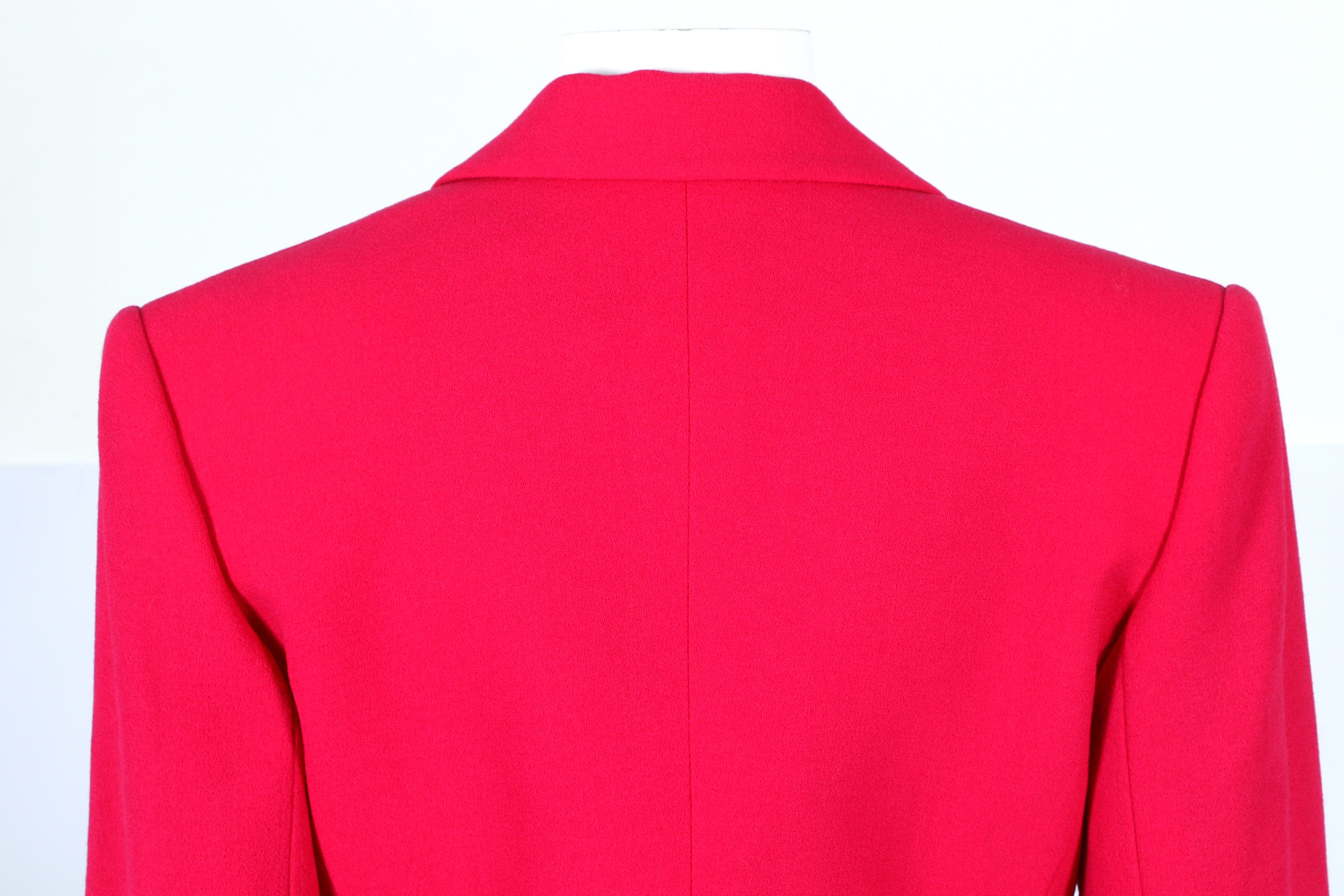 Christian Dior Boutique Demi-Couture Fuschia Skirt Suit - Image 5 of 6