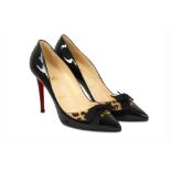 Christian Louboutin Limited Edition Black Patent Pigalle Heels - size 41