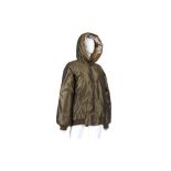 Hermes Iridescent Khaki Puffer Jacket - size 40