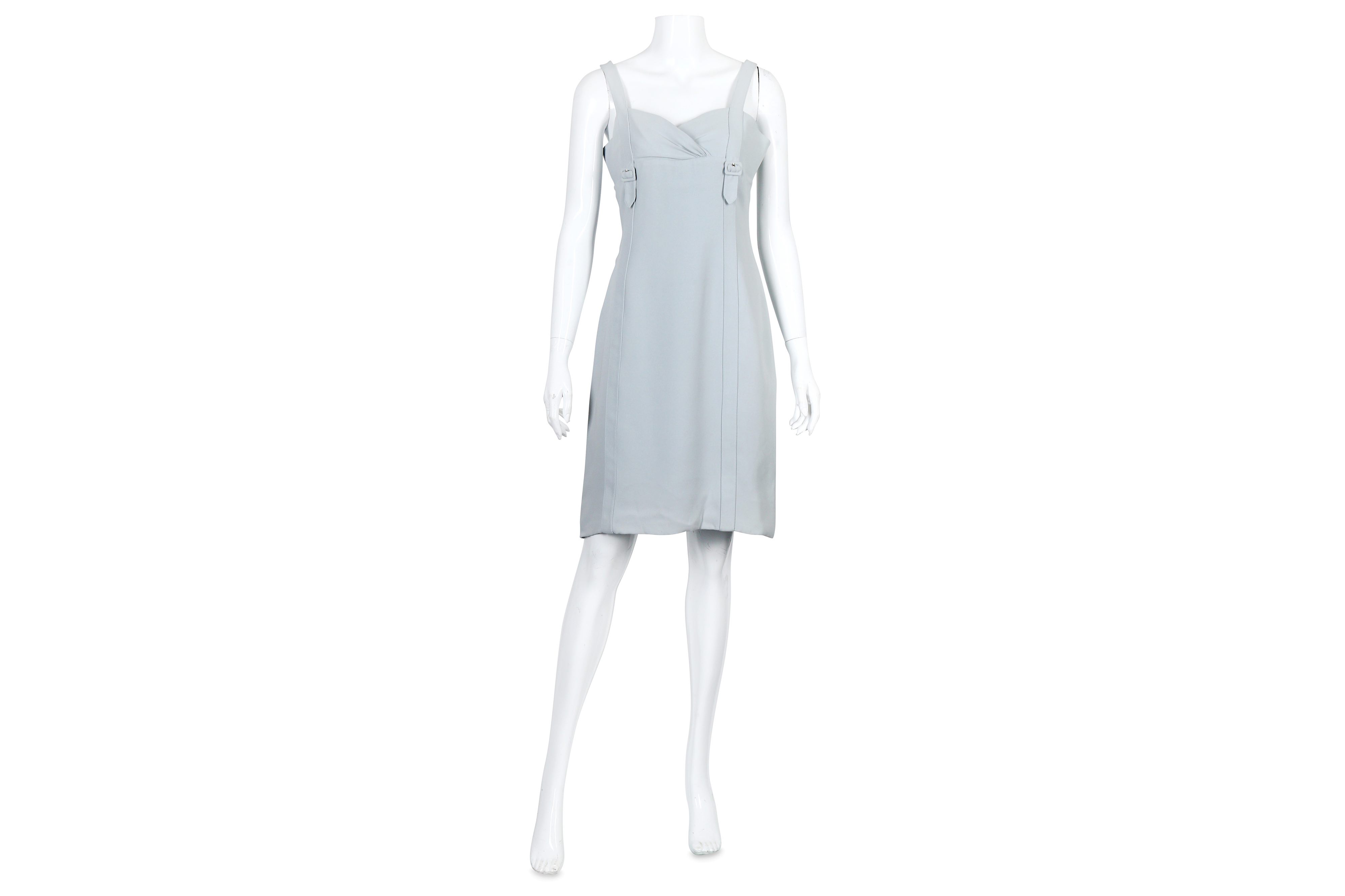 Valentino Pale Blue Silk Dress - size 8