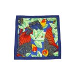 Hermes 'Les Perroquets' Silk Scarf