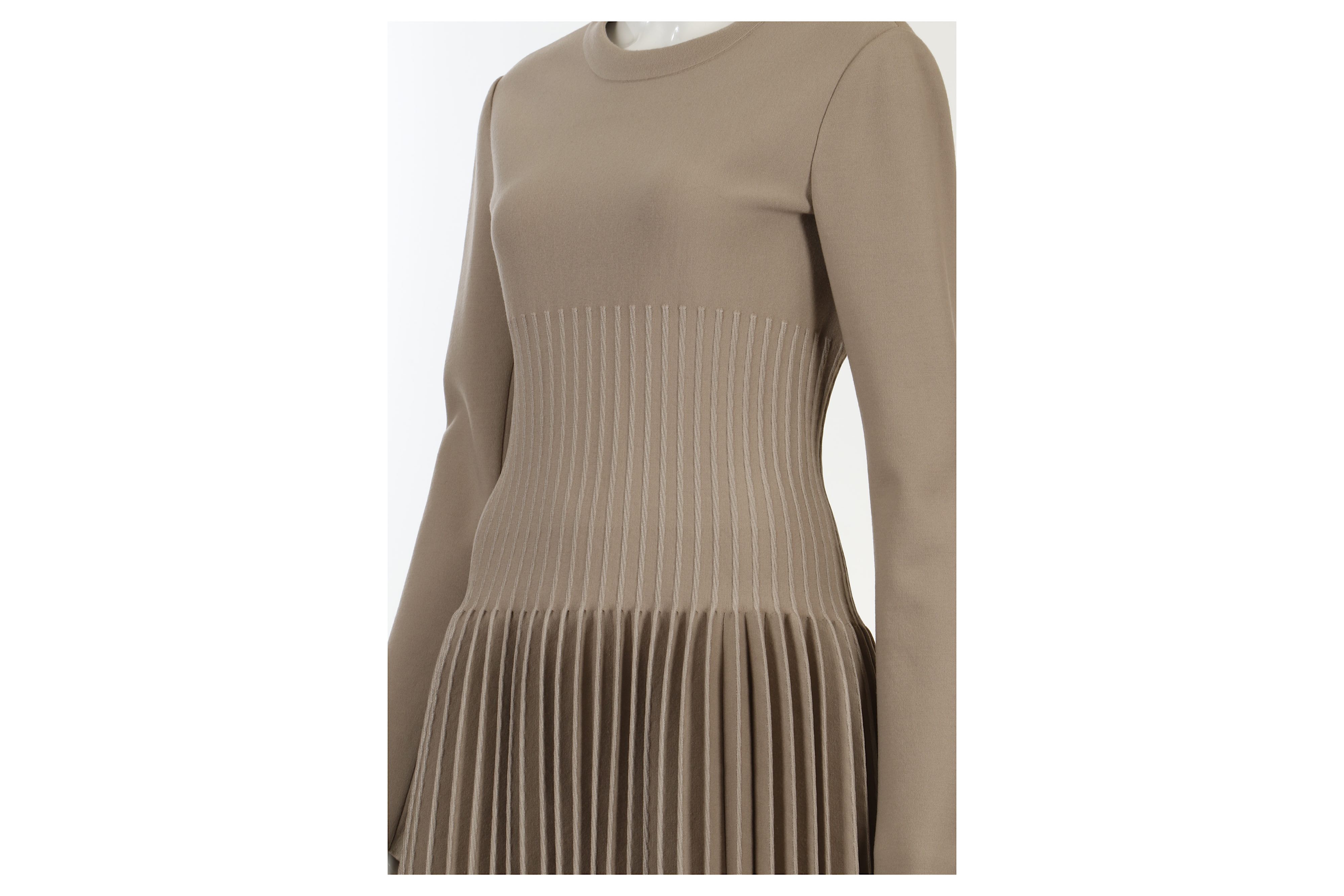 Alaia Taupe Dress - size 44 - Image 4 of 6