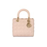 Christian Dior Light Pink Leather Medium Lady Dior