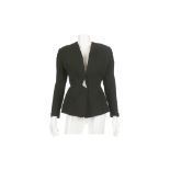 Thierry Mugler Black and Crystal Jacket - size 36