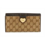 Gucci Brown Monogram Canvas Wallet