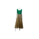 Lanvin Vintage Haute Couture Pleated Evening Dress