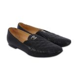 Chanel Black Quilted Loafers - size 42
