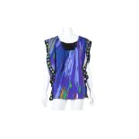 Emilio Pucci Embellished Silk Top - free size