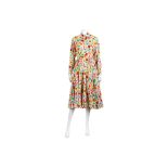 Kenzo Vintage Floral Cotton Midi Dress - size 36