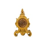 A SECOND QUARTER 19TH CENTURY ENGLISH GILT BRONZE MANTEL CLOCK BY HENRY BLUNDELL, LONDON the case of