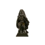 PAUL JOSEPH RAYMOND GAYRARD (FRENCH, 1807-1855): A 19TH CENTURY FRENCH BRONZE FIGURE OF A CHILD