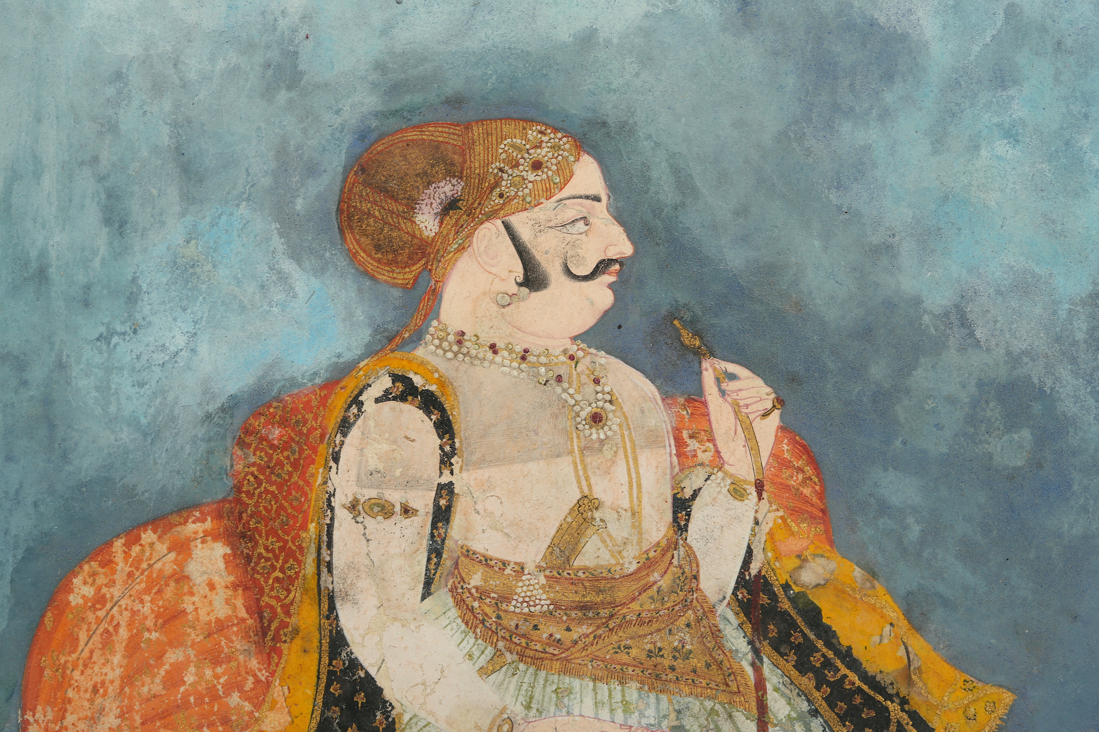 A NOBLEMAN SMOKING A HUQQA PROPERTY OF THE LATE BRUNO CARUSO (1927 - 2018) COLLECTION - Image 2 of 3