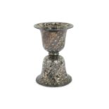 A BIDRI SILVER-INLAID SPITTOON