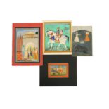 A MISCELLANEOUS GROUP OF TWENTY-FOUR MODERN INDIAN AND PERSIAN PAINTINGS MADE FOR THE WESTERN