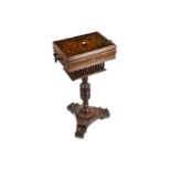 λ A FINE IVORY AND BONE-INLAID STATIONARY SECRETAIRE