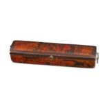 *A QAJAR LACQUERED PAPIER-MÂCHÉ PEN CASE (QALAMDAN)